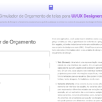 Simulador de Orçamento de Design de Tela