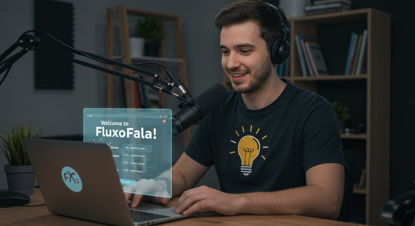 🎤 FluxoFala: O Teleprompter Inteligente com Câmera, Voz e Gravação – Direto do Navegador e 100% Gratuito