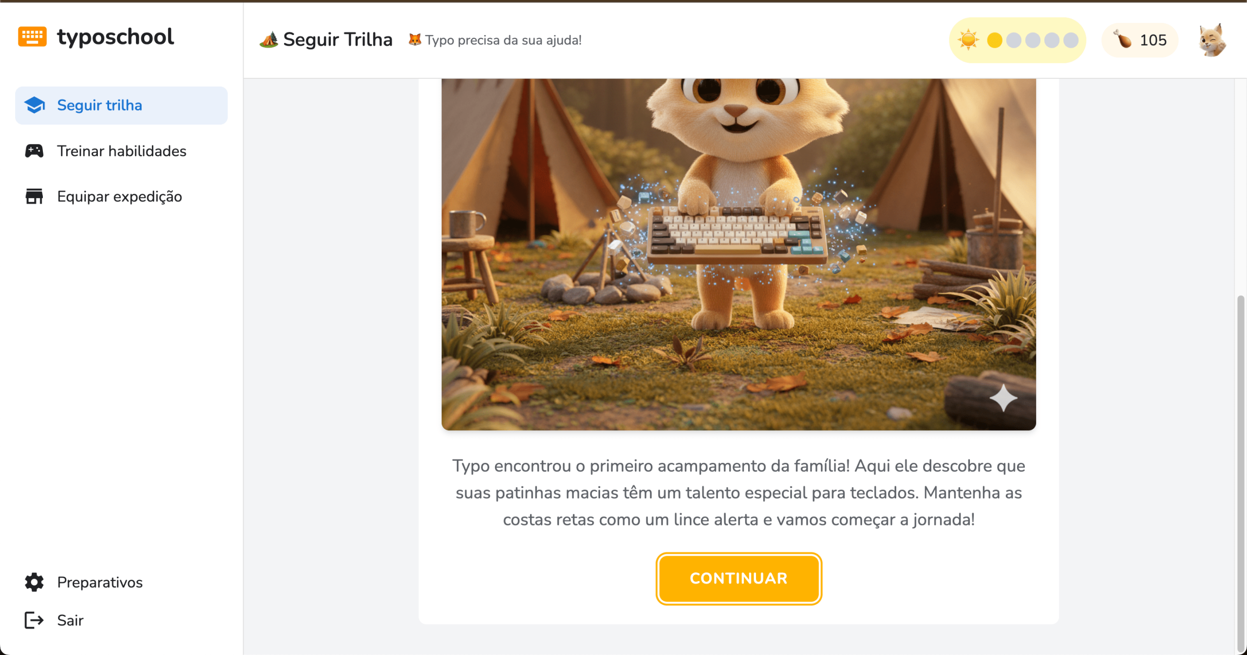 TypoSchool: o jogo maluco que ensina digitação enquanto você ajuda uma família de linces a se reencontrar