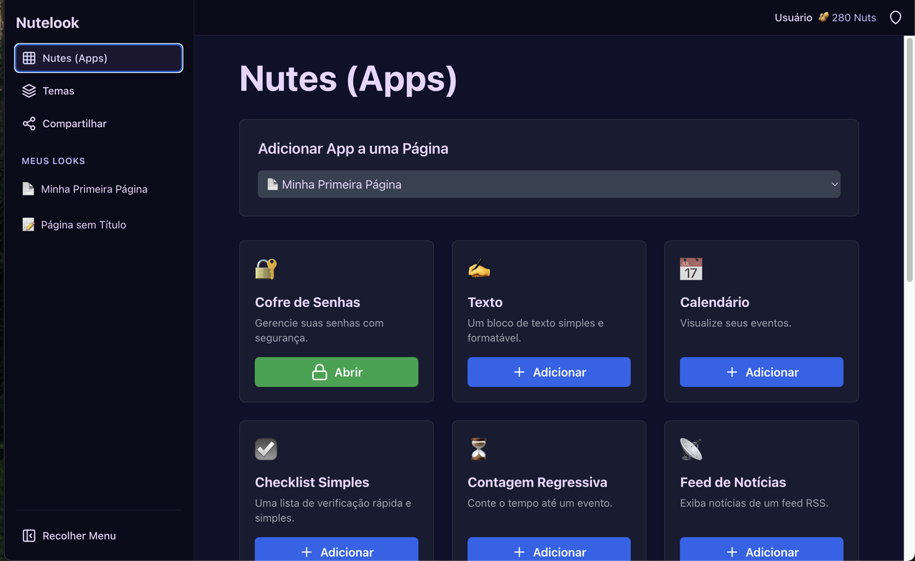 🥜🍞 O primeiro template do Nutelook que organiza sua vida 100% offline e seguro no seu dispositivo
