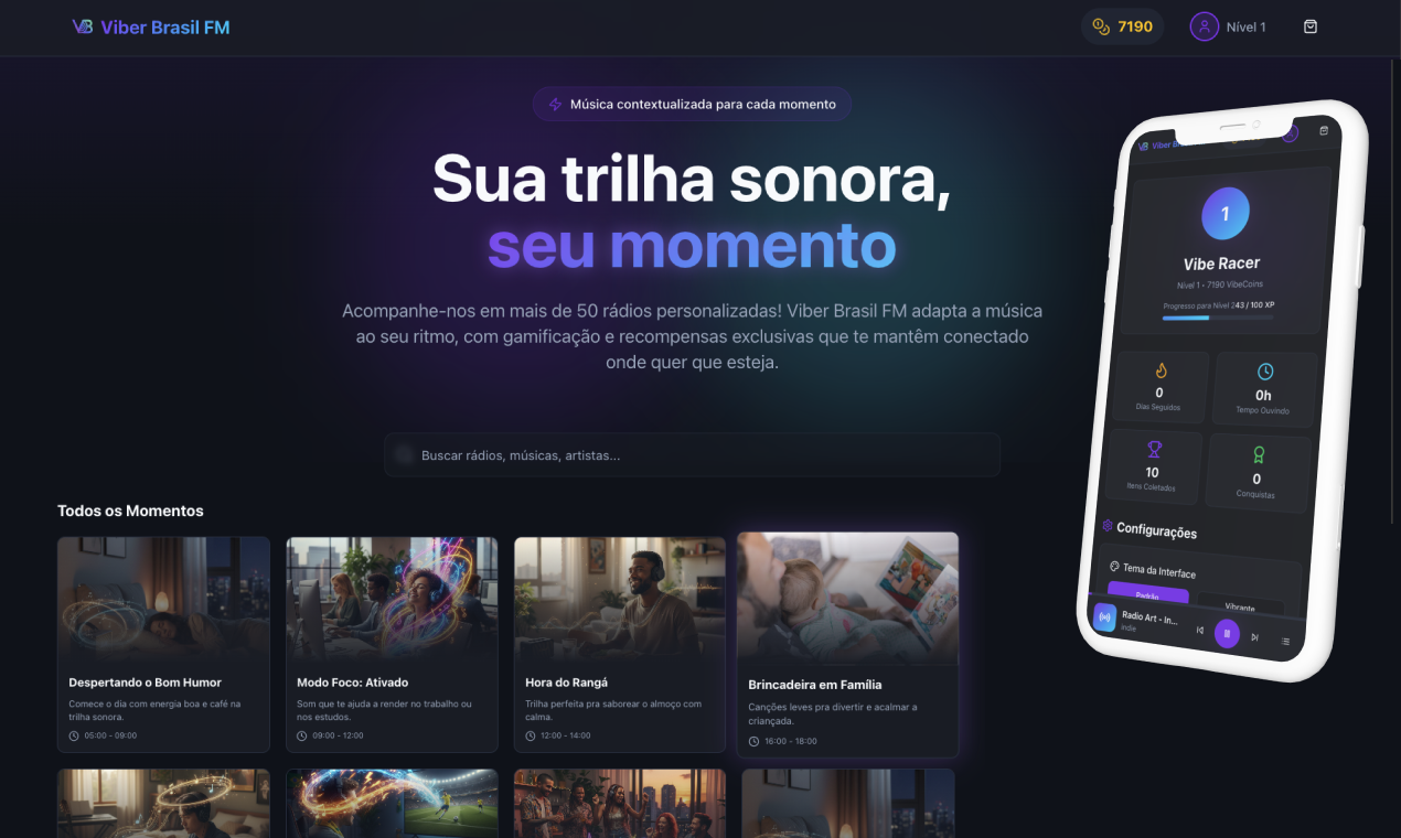 Descubra Viber Brasil FM: Sua Trilha Sonora Personalizada para Cada Momento do Dia!