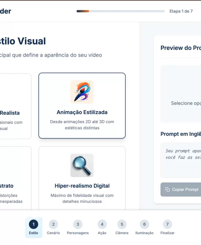 Guia Completo: Como Usar o Video Prompt Builder e Finalizar Seu Vídeo com Sucesso